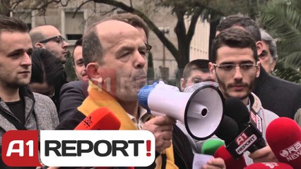 A1 Report - Devijimi i lumit Radika, proteste ne Tirane kunder qeverise maqedonase