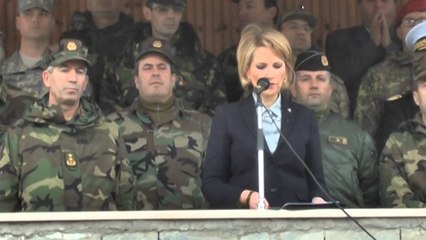 Ceremonia e nisjes së trupave në Afganistan.Dorëzohet flamuri 50 efektivëve të  "EAGLE-8"