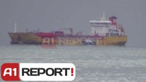 A1 Report - Mberrin në Portin e Vlorës anija turke, u bllokua në brigjet e Otrantos