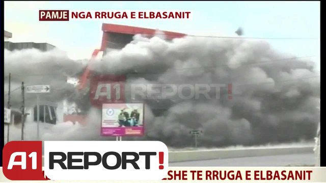 A1 Report - Tiranë, momentet e shembjes së ndërtesës tek rruga e Elbasanit