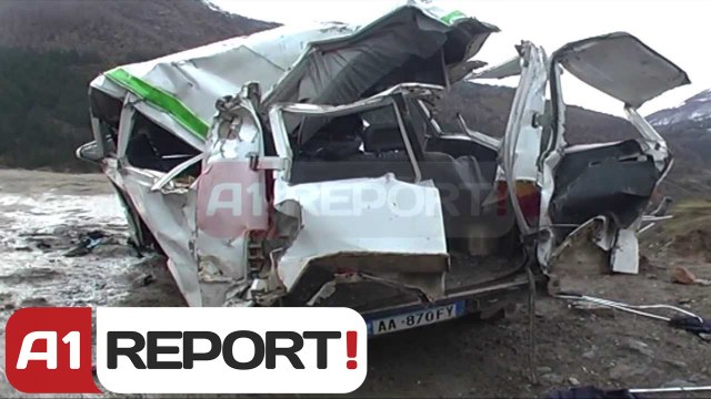 A1 Report - Kukes, aksident tragjik, furgoni bie ne humnere, 6 te vdekur