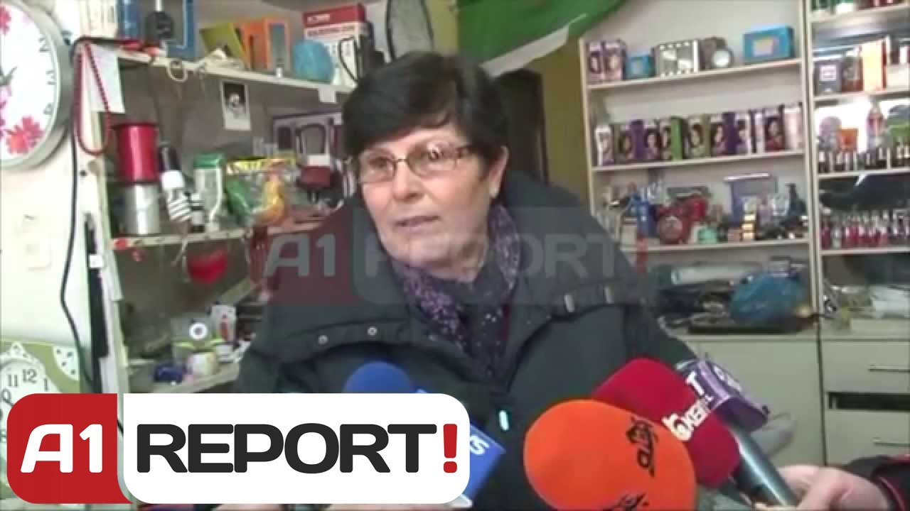 A1 Report - Elbasan, nderprerja e punimeve ne rr. "Thoma Kalefi" demton tregtaret