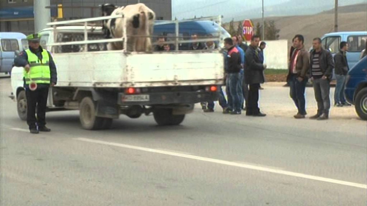 Protesta e automjeteve 8+1 në Korçë, bllokohet aksi rrugor, drejtuesit nuk tërhiqen