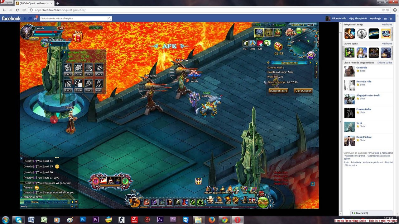 Talsarah in battle gameplay Odin quest on gamebox part 1