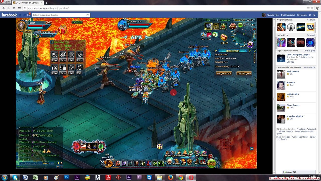 Talsarah in battle gameplay Odin quest on gamebox part 2