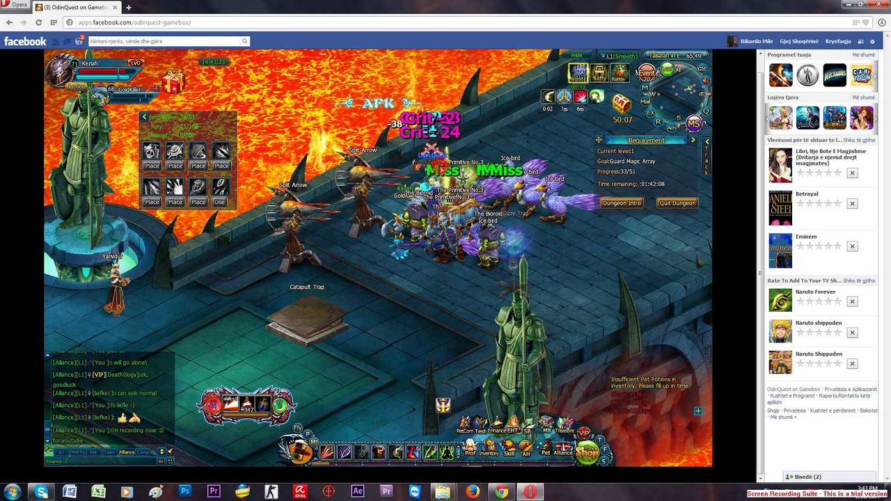 Talsarah in battle gameplay Odin quest on gamebox part 6