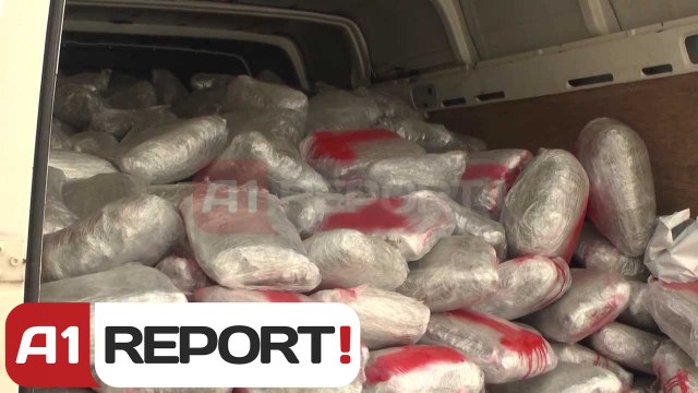 A1 Report - Durres, sekuestrohet nje ton droge Lazarati ne nje furgon