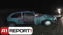 A1 Report - Kukes, aksident me nje viktime pas perplasjes se dy makinave