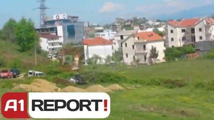 A1 Report - Pamje e makines se djegur e gjetur në zonën e Kasharit