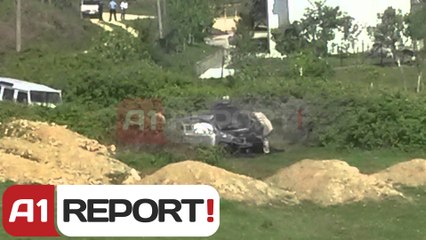 A1 Report -  4 "ushtarakë" grabisin me armë një pikë bastesh, djegin makinën