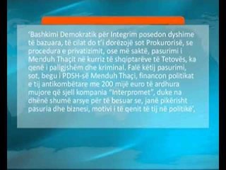 BDI-ja dorëzon në Prokurori dosjen e "Interprometit"