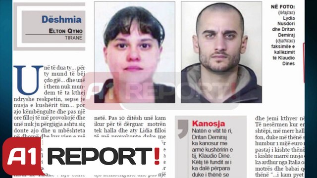 A1 Report - Itali, arrestohet e dashura e Demirajt, e ndihmoi për 2 vrasjet