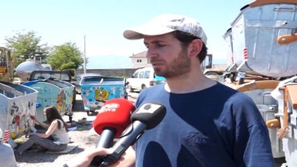 Fushatë për të mbajtur pastër ambientin. Shkodër, pikturohen kazanët e mbeturinave