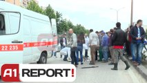 A1 Report - Tirane, Benzi perplas kembesorin ambulanca 30 minuta me vonese