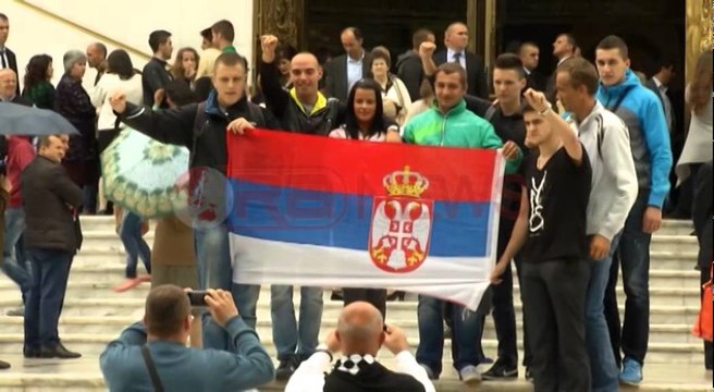 Shenjtërimi sjell në Tiranë, Kryepeshkopin serb Irenej dhe flamurin serb