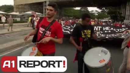 A1 Report - " Brazil 2014" Mësuesit dalin në protestë, në RIO