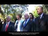 IRLANDA.El Presidente Higgins visita Plaza Irlanda Buenos Aires 12 X 12 / por Hugo Omar Viggiano