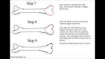 How to draw a dog bone / bones lesson step drawing tutorial