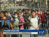 Desalojan a manifestantes de la Gobernación de Morona Santiago