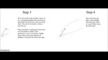 How to draw a dolphin step drawing tutorial