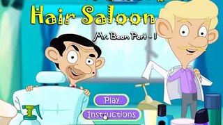 animated children game to play | mr bean trouble in hair salon