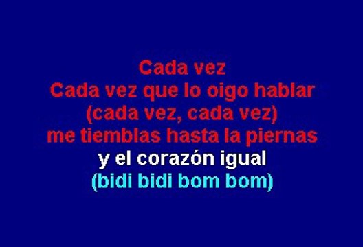 Selena - Bidi bidi bom bom (Karaoke)