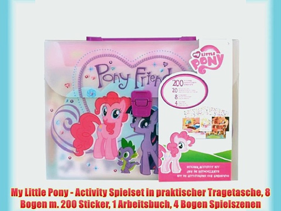 My Little Pony - Activity Spielset in praktischer Tragetasche 8 Bogen m. 200 Sticker 1 Arbeitsbuch