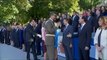 SS.AA.RR. los Príncipes de Asturias presiden el desfile militar de la Fiesta Nacional