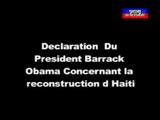 President Barrack Obama Haiti Construction