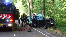 Bestuurder overleden bij ernstig ongeval op Duinlustweg in Overveen
