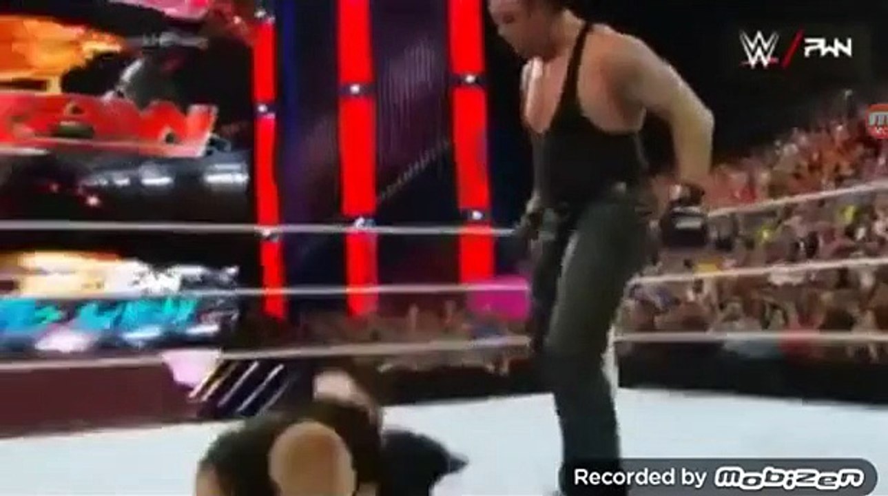 WWE monday night raw 17 august 2015 The undertaker attacks Brock lesnar!!!!!!!!!!!!!!!!! MUST SEE!!!!!!!!!!!!!!!