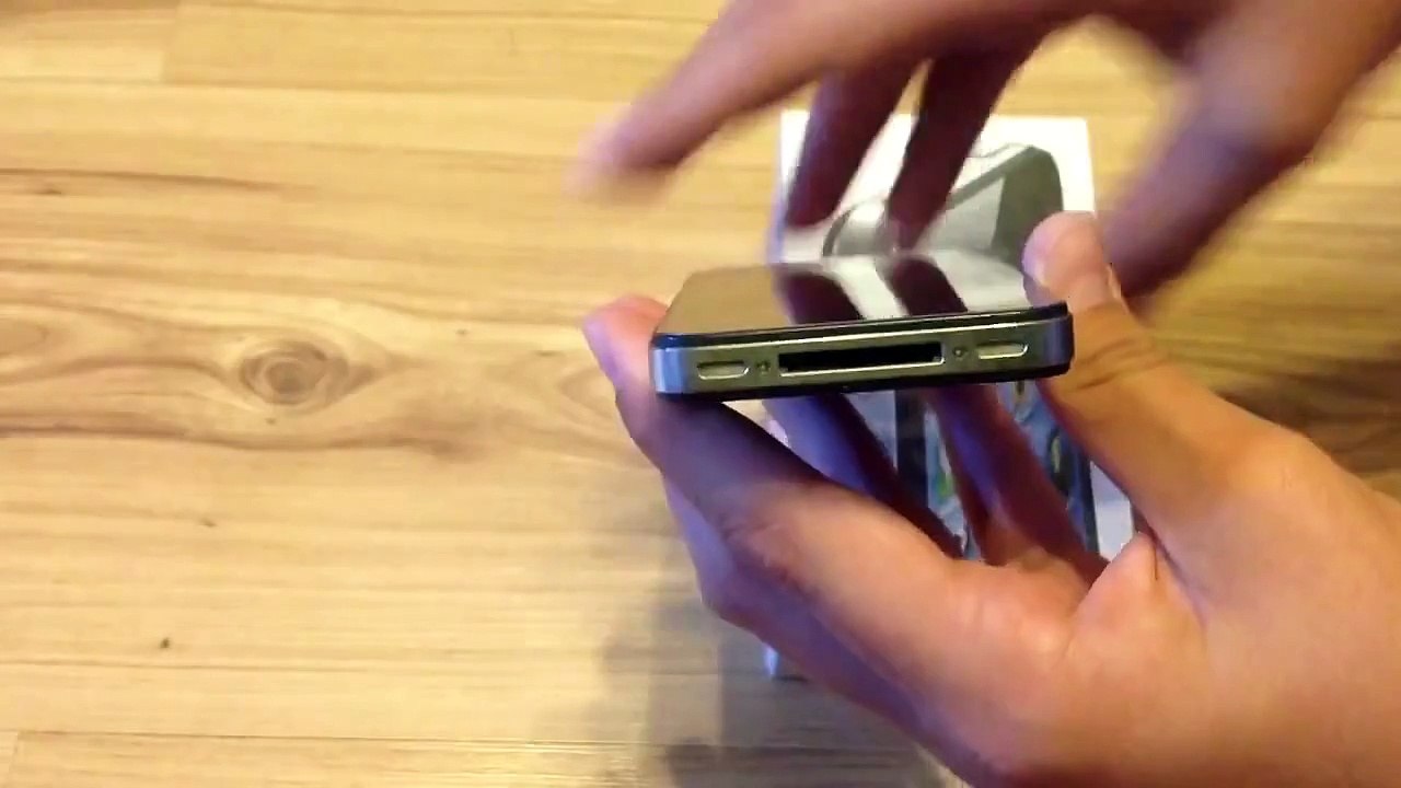 Распаковка и обзор Apple IPhone 4S черный,16гб