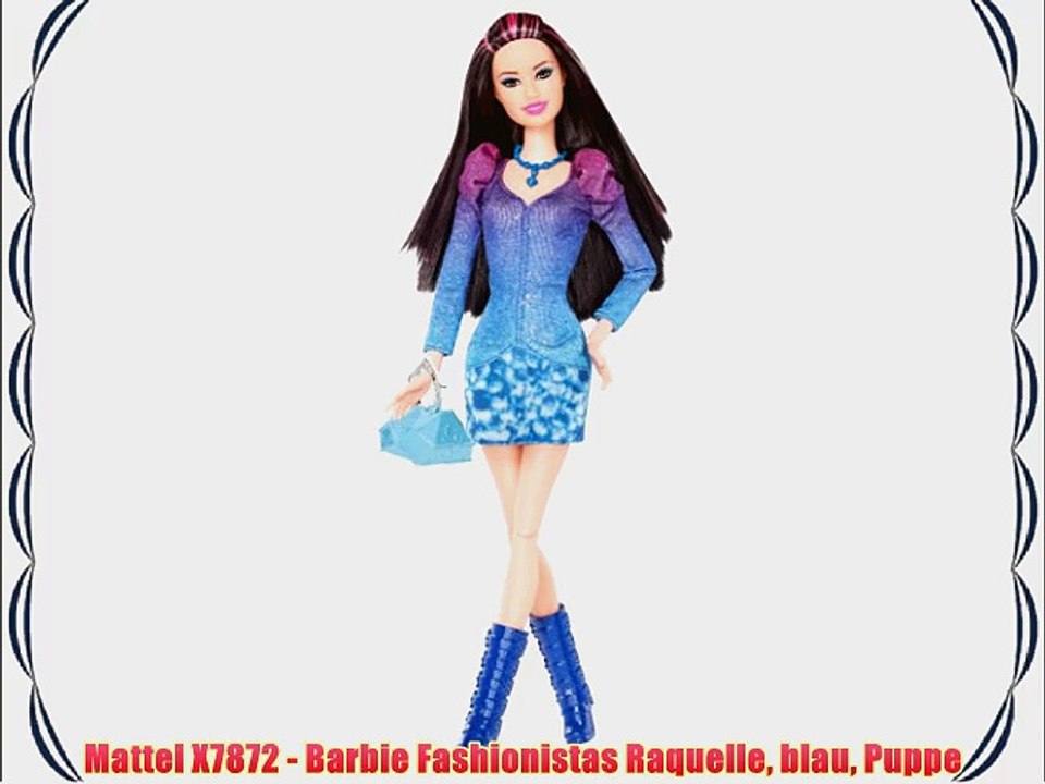 Mattel X7872 - Barbie Fashionistas Raquelle blau Puppe
