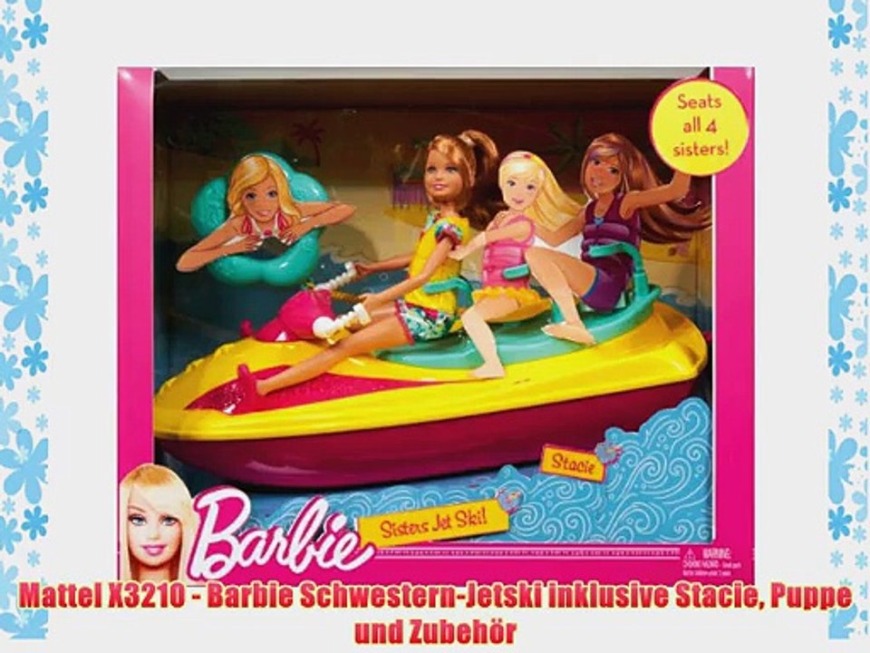 Mattel X3210 - Barbie Schwestern-Jetski inklusive Stacie Puppe und Zubeh?r