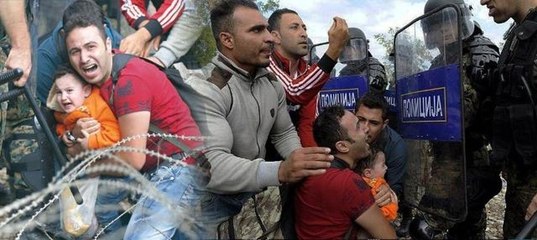 Makedonya sınırında polis şiddeti