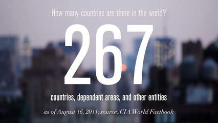 How many countries are there in the world?