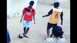 football skill fail face smash