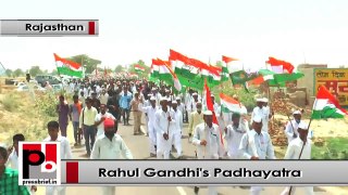 In Rajasthan, Rahul Gandhi holds Padayatra, targets BJP, Modi