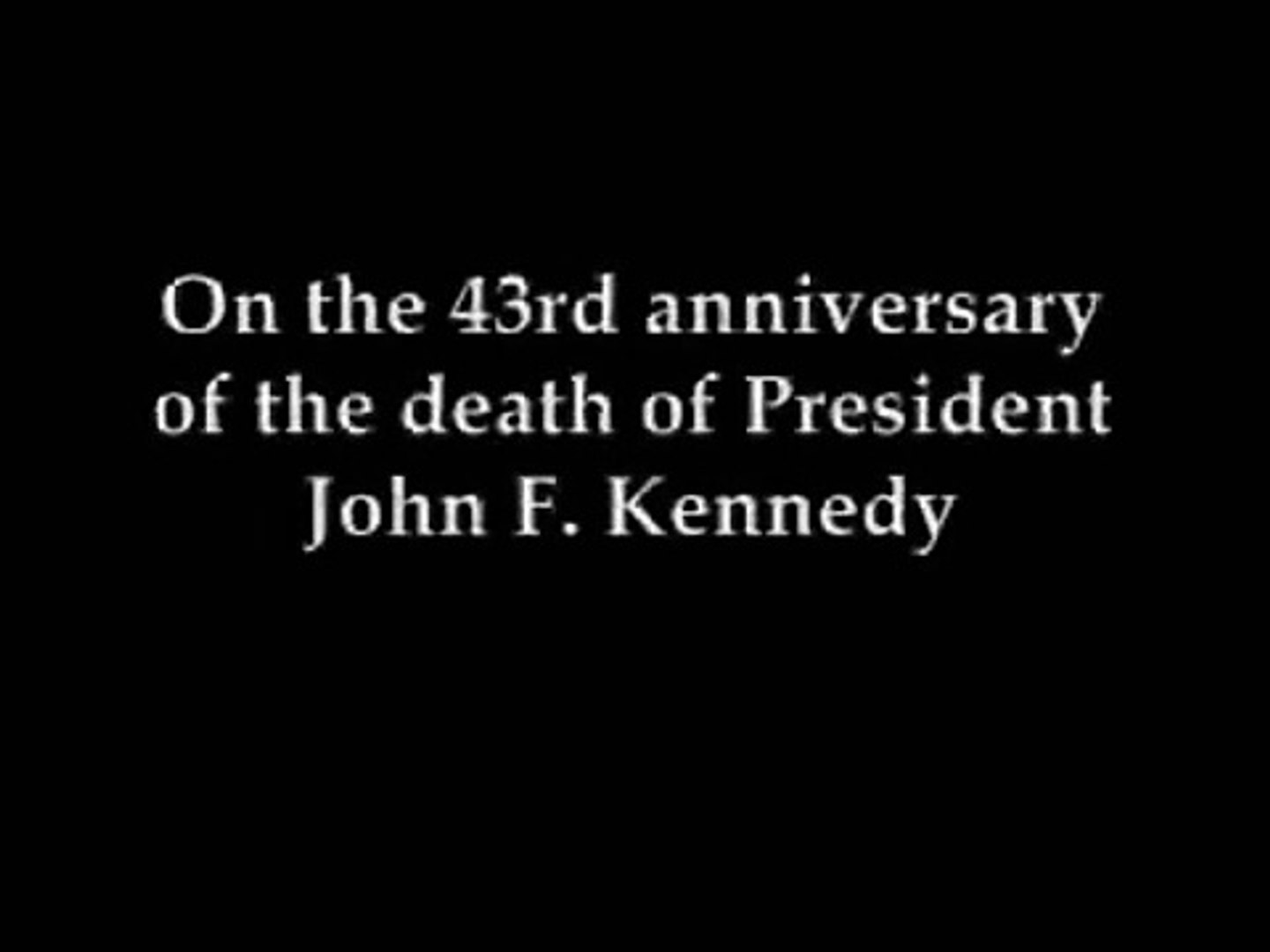 Remembering JFK