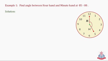 Find the Angle Between Hour and Minute Hands at 05:00 ⏰