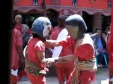 Funeral ceremony dance performance in Tana Toraja
