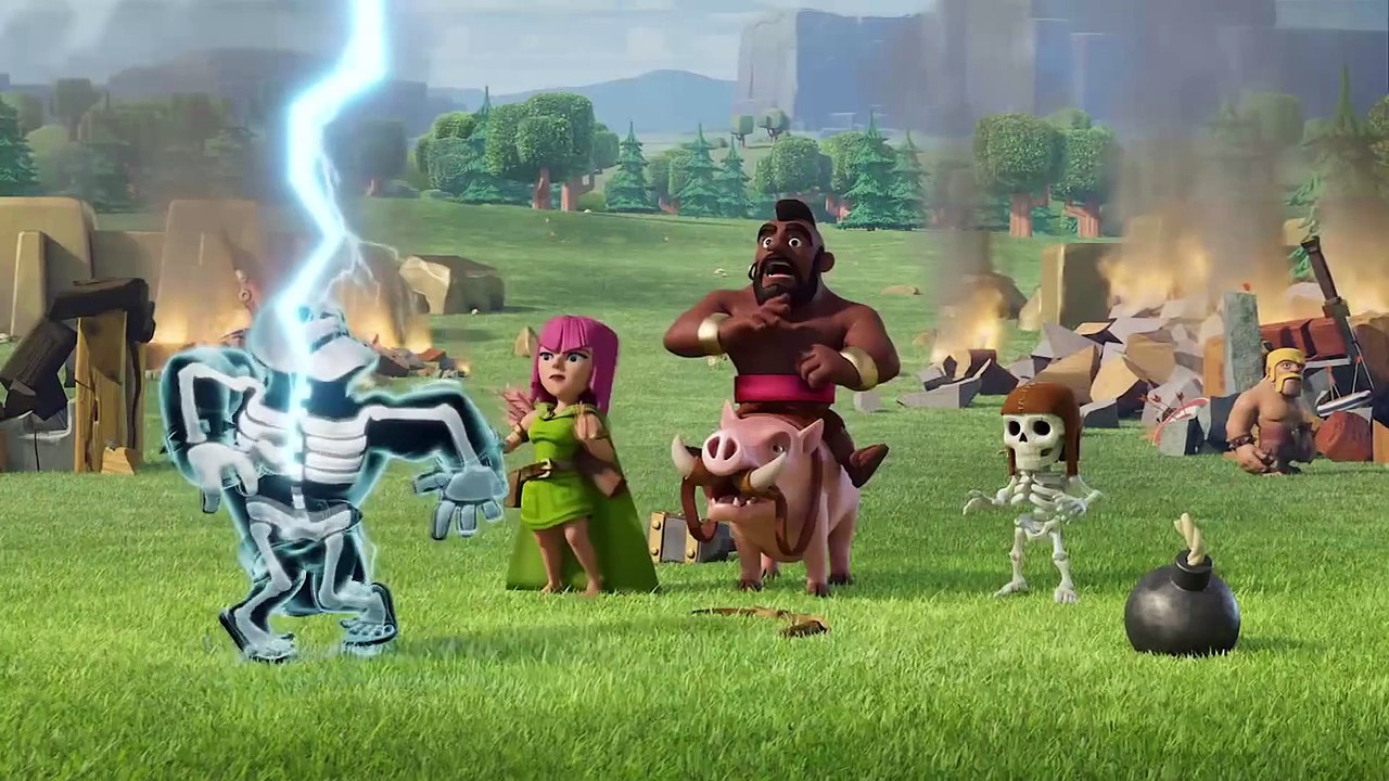Clash Of Clans NEW Balloon & Tesla Trailer!