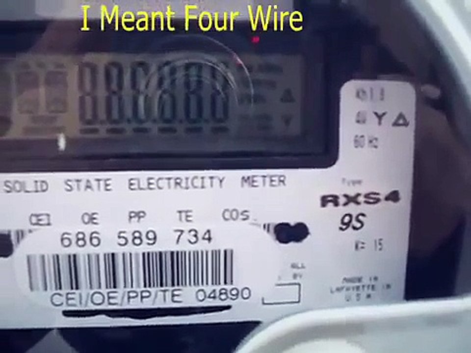 Landis & Gyr Electric Meter on Three Phase Transformer