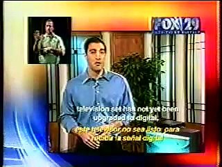 Analog shutdown DTV information loop