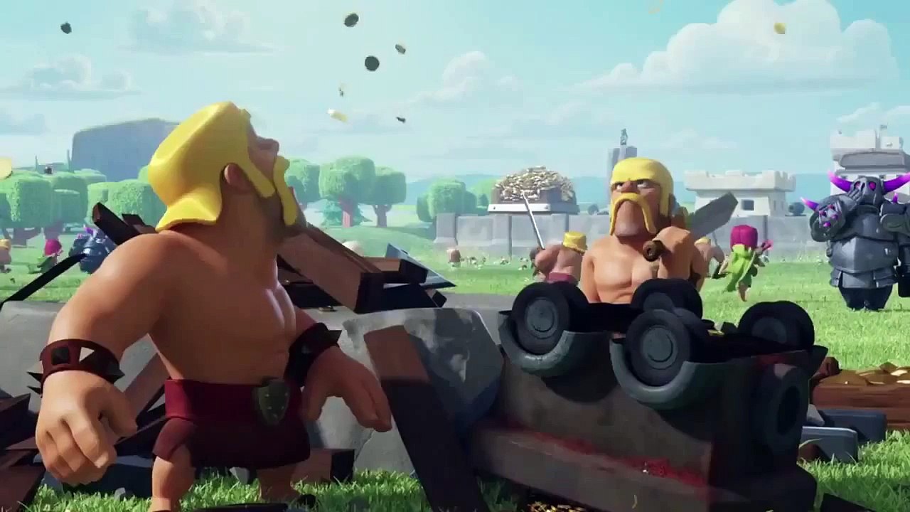COC NEW Trailer Barbarian rides a cannon ball