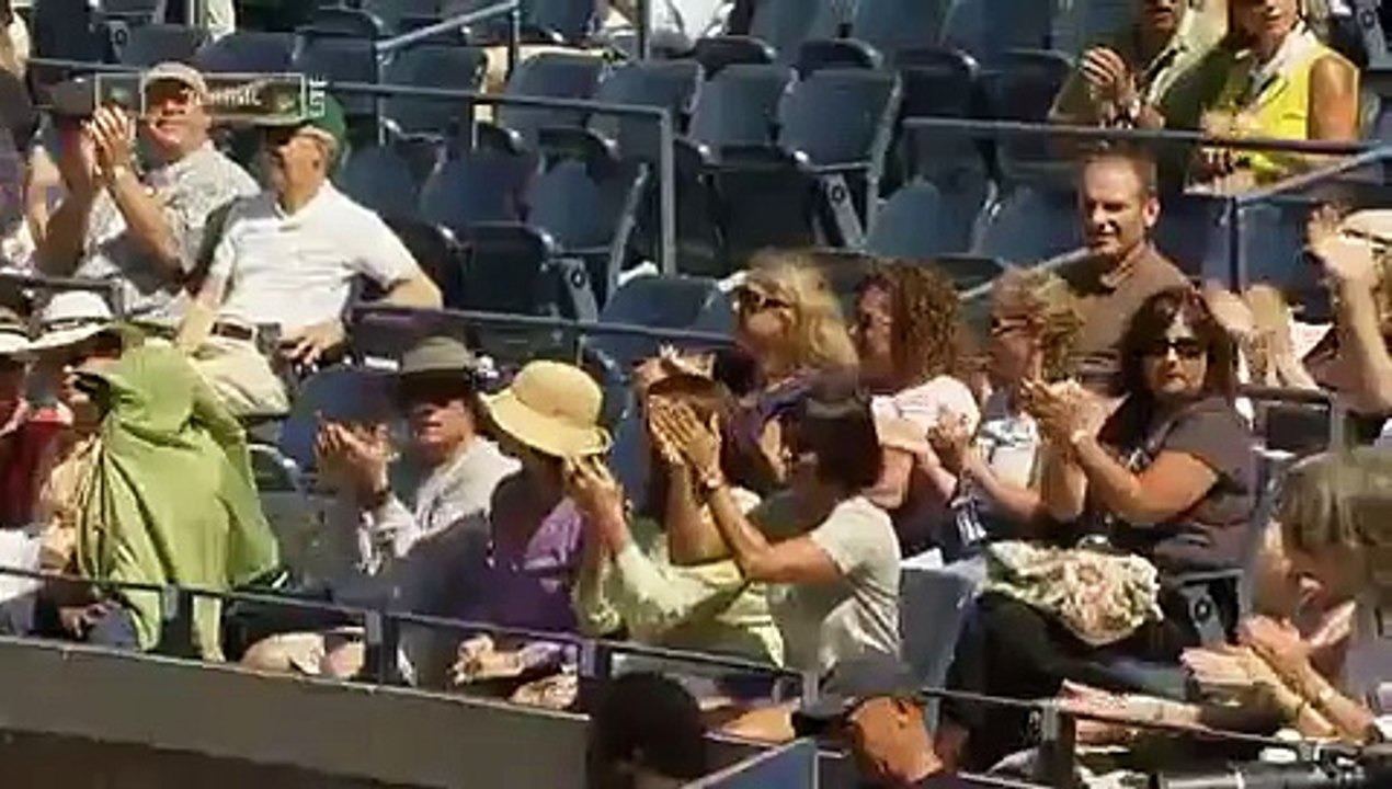 WTA 2009 US OPEN 2R Elena Dementieva vs Melanie Oudin Highlights【1】