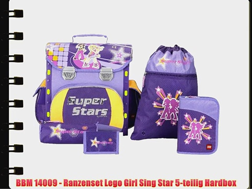 BBM 14009 - Ranzenset Lego Girl Sing Star 5-teilig Hardbox