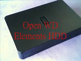 Open (Take Apart) WD Elements External Hard Drive