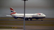 【Formula 1 Cargo】 British Airways Boeing 747-87UF/SCD G-GSSF Landing at Nagoya