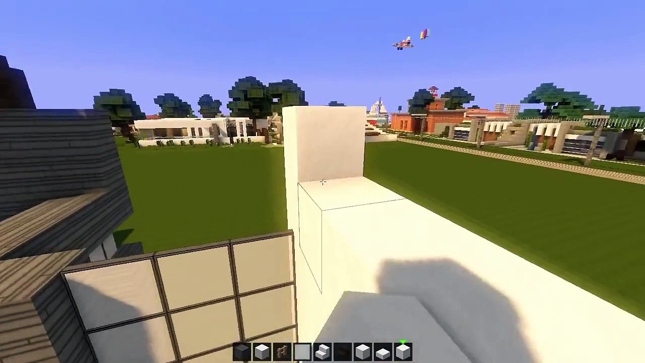 Minecraft Lets Build- Modern House - Part 1